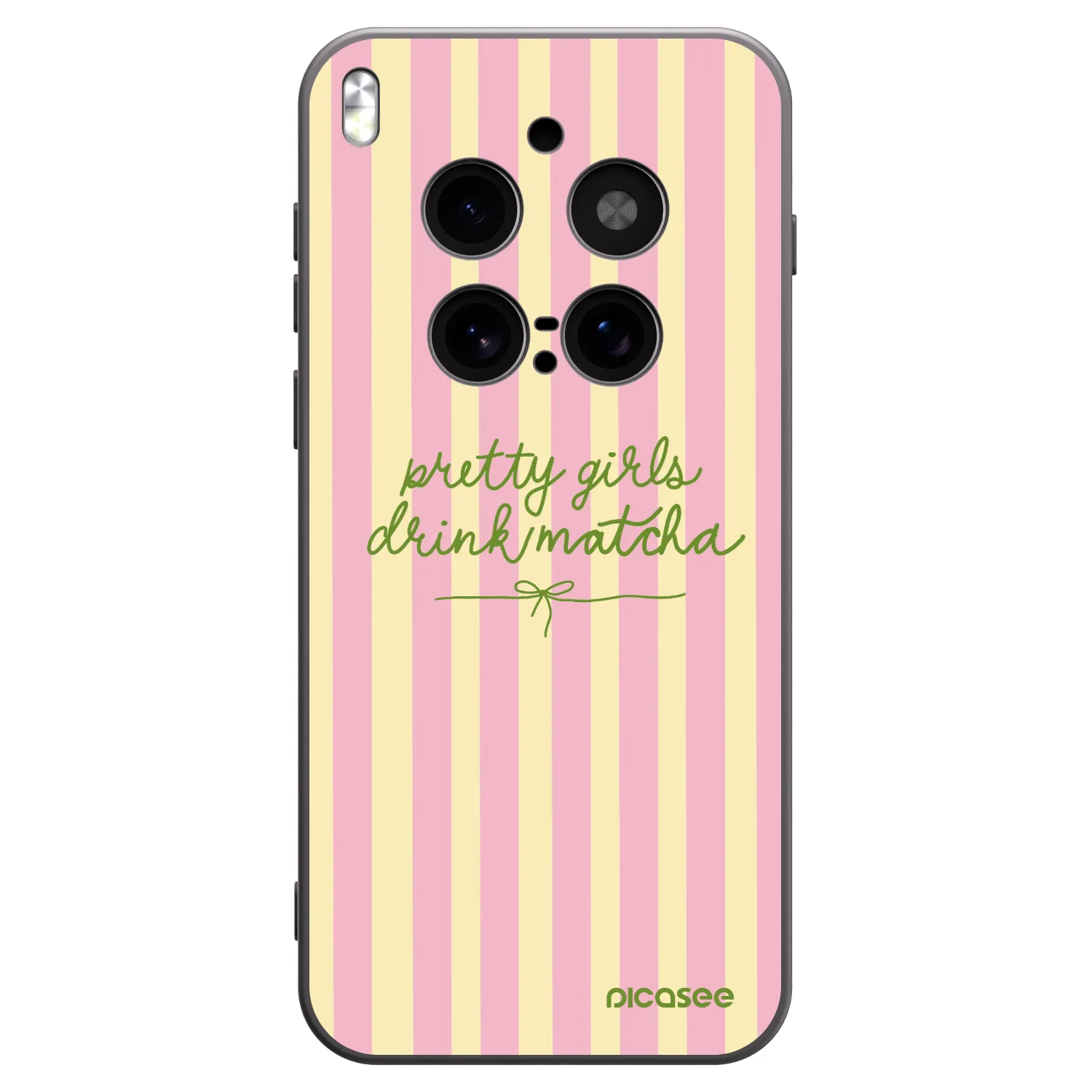 Picasee silikonski črni ovitek za Vivo X300 Pro - Pretty matcha