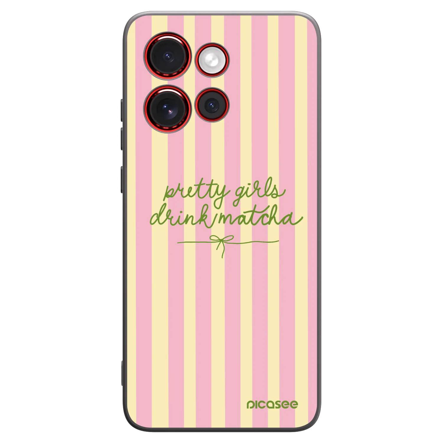 Picasee silikonski črni ovitek za Motorola Edge 60 Neo 5G - Pretty matcha