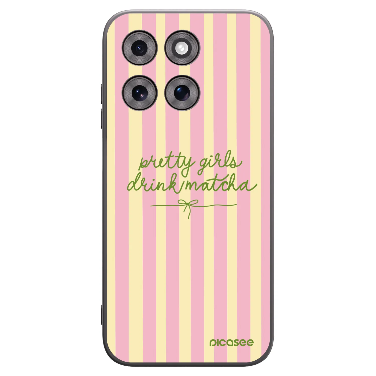 Picasee silikonski črni ovitek za Motorola Moto G77 - Pretty matcha