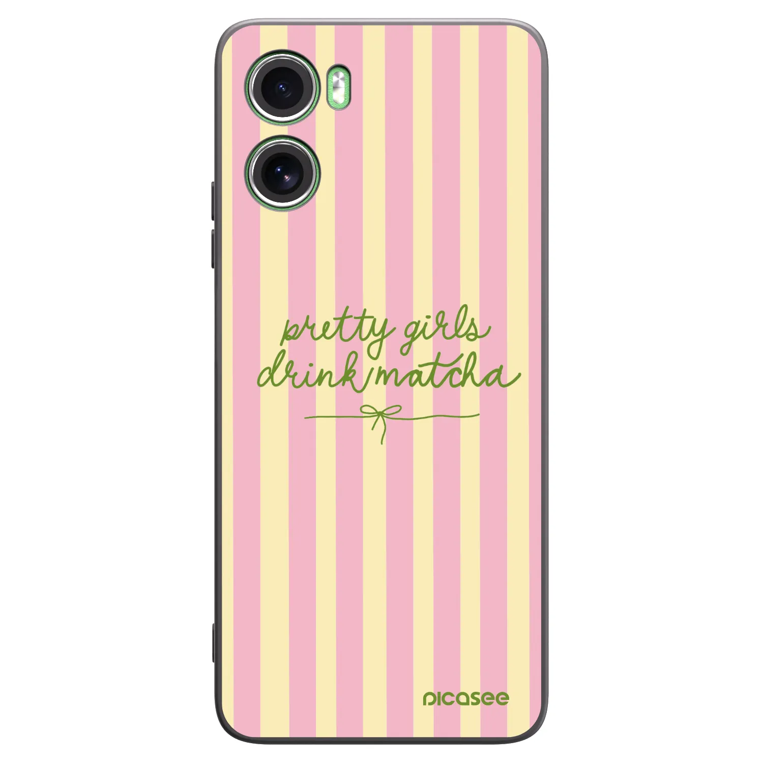 Picasee silikonski črni ovitek za Motorola Moto G06 - Pretty matcha
