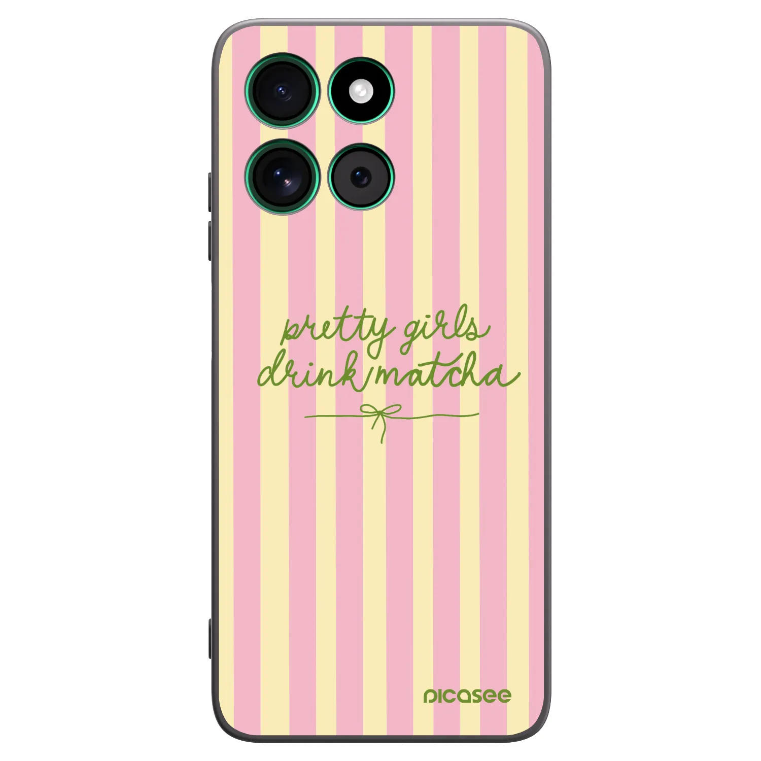 Picasee silikonski črni ovitek za Motorola Moto G57 Power - Pretty matcha