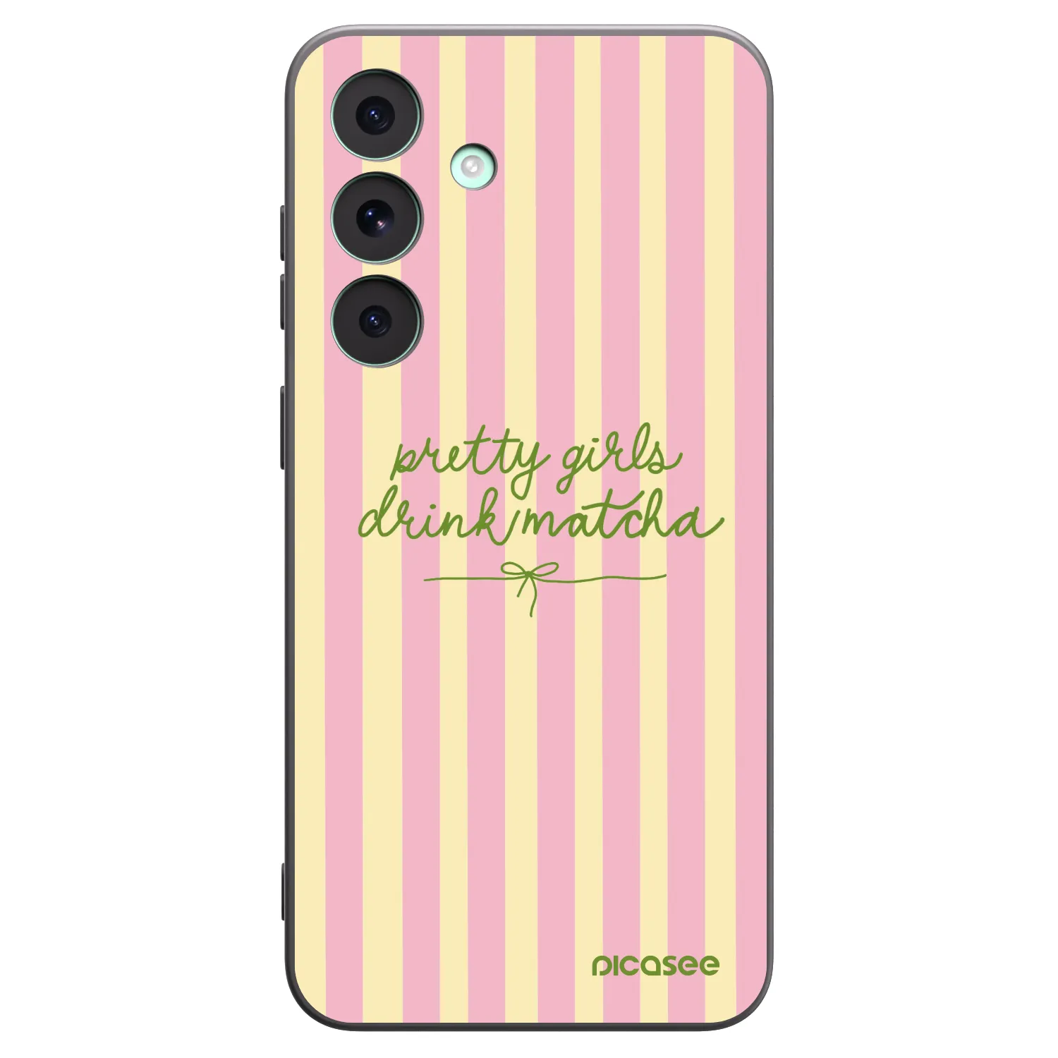 Picasee silikonski črni ovitek za Samsung Galaxy S26 FE - Pretty matcha