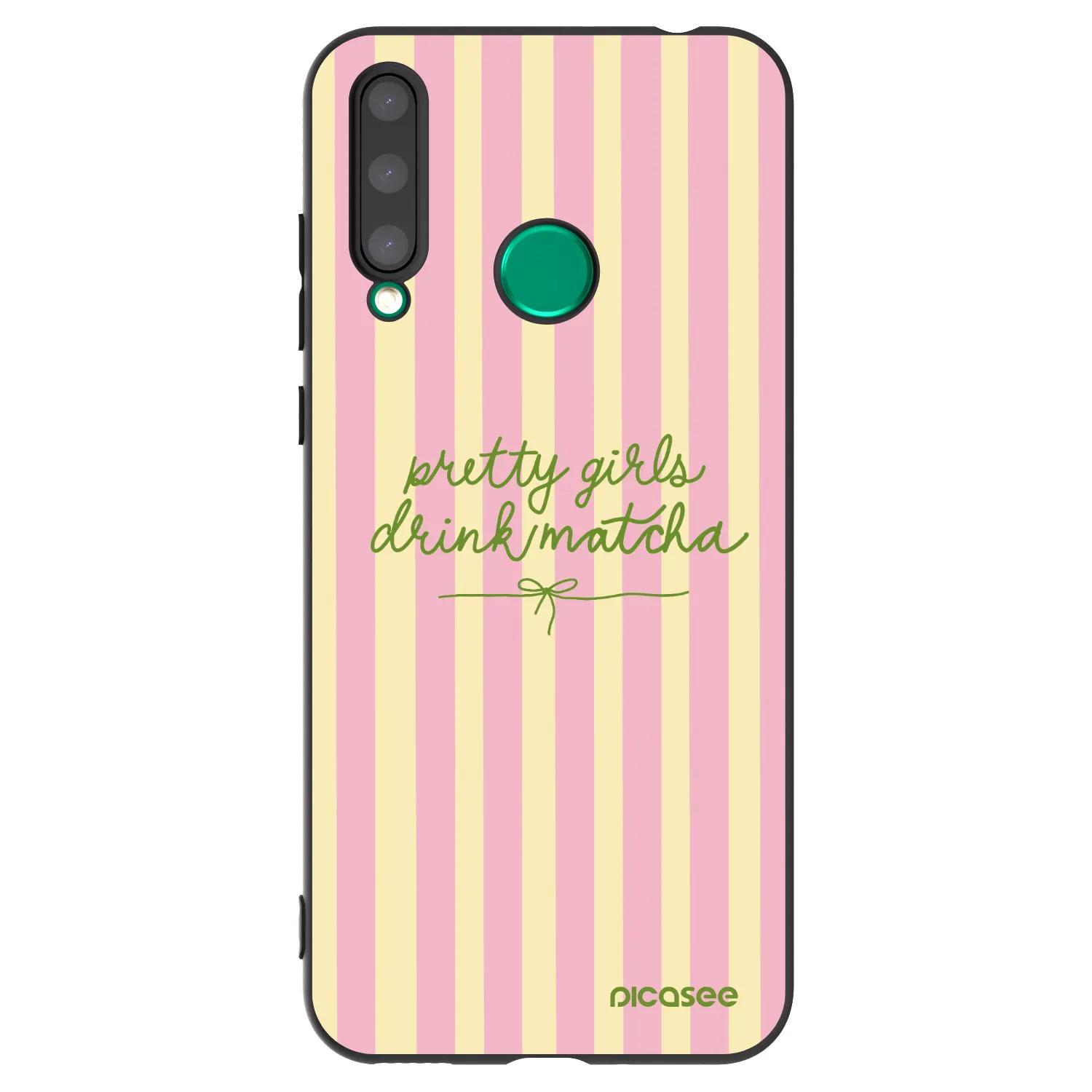 Picasee silikonski črni ovitek za Honor 20 Lite - Pretty matcha
