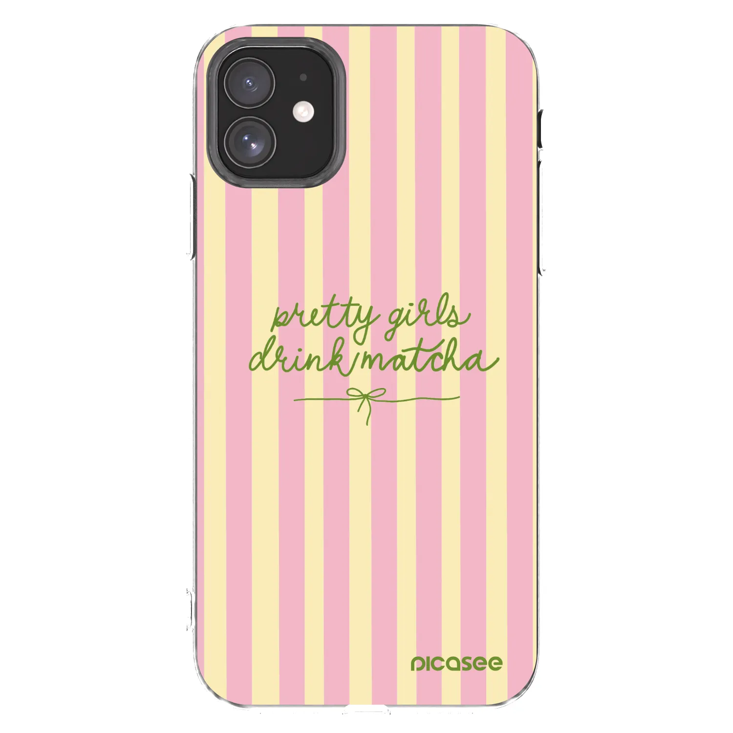 Picasee silikonski prozorni ovitek za Apple iPhone 11 - Pretty matcha
