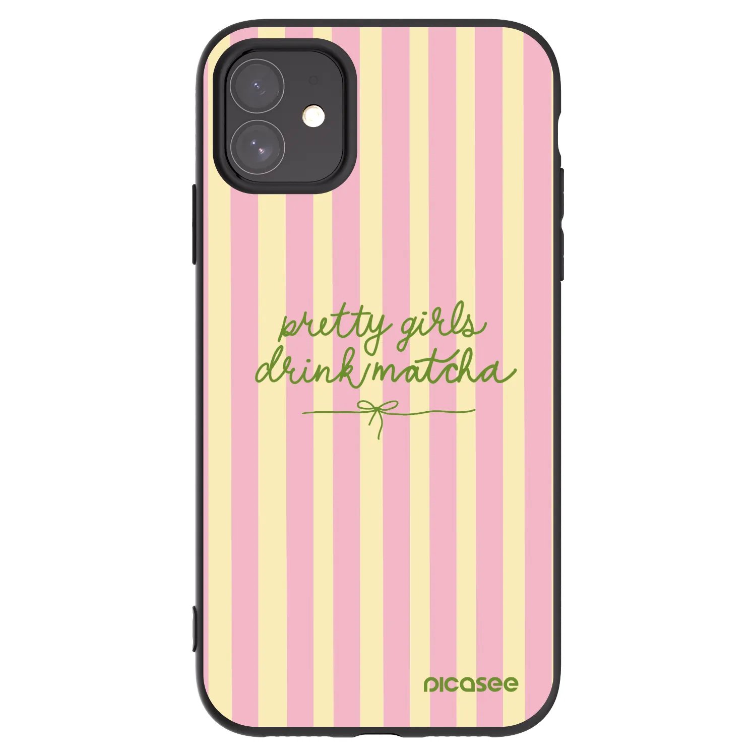 Picasee silikonski črni ovitek za Apple iPhone 11 - Pretty matcha
