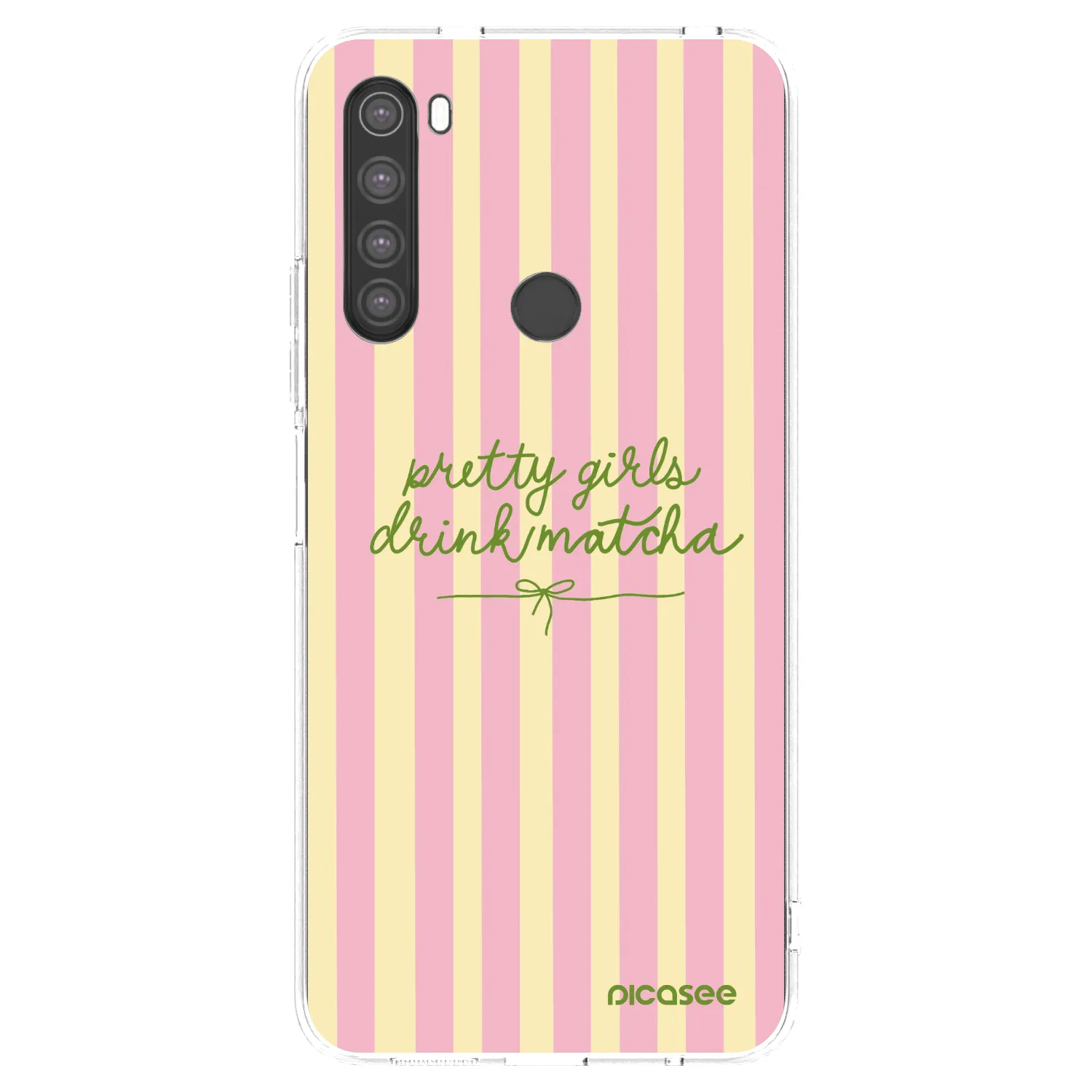 Picasee silikonski prozorni ovitek za Xiaomi Redmi Note 8 - Pretty matcha