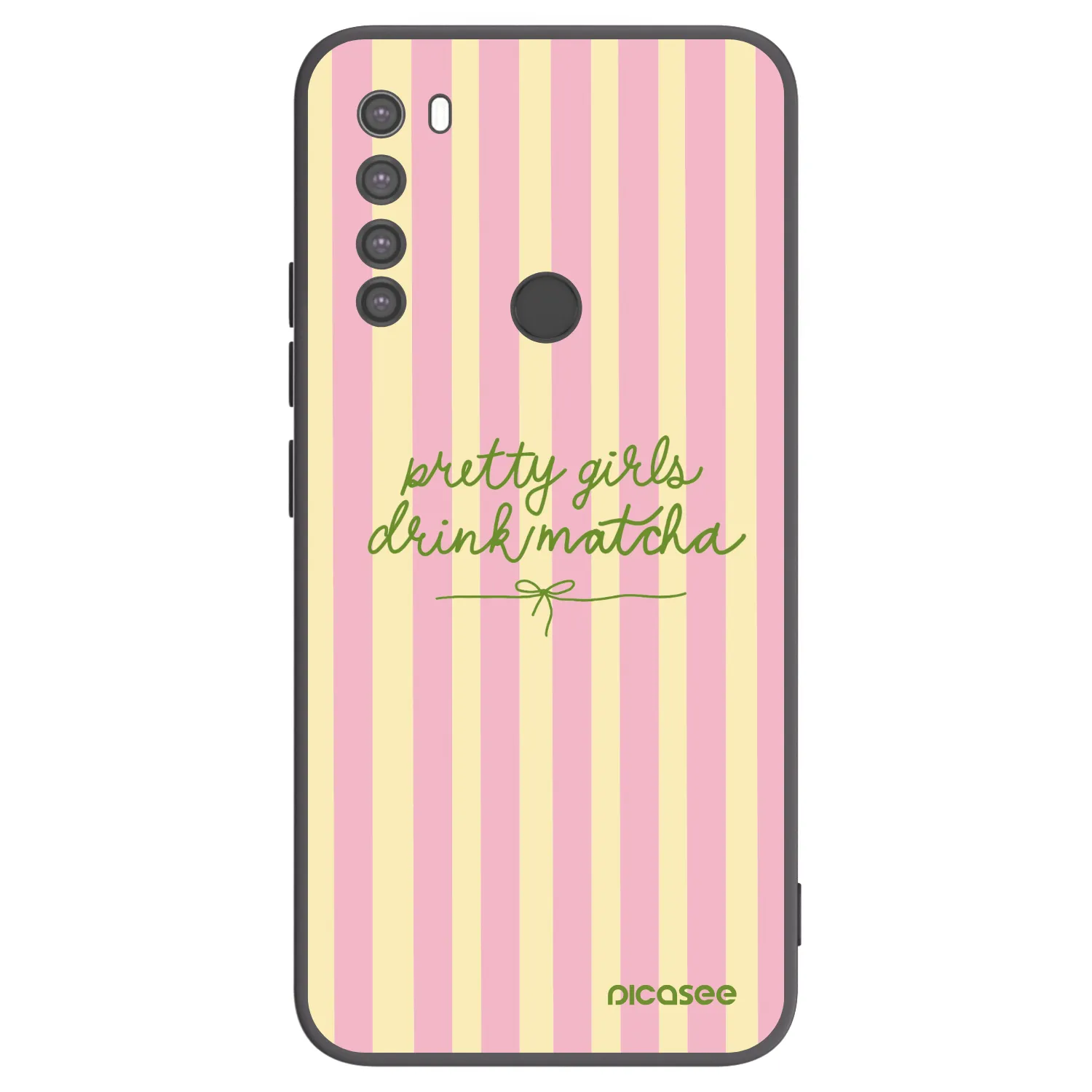 Picasee silikonski črni ovitek za Xiaomi Redmi Note 8 - Pretty matcha