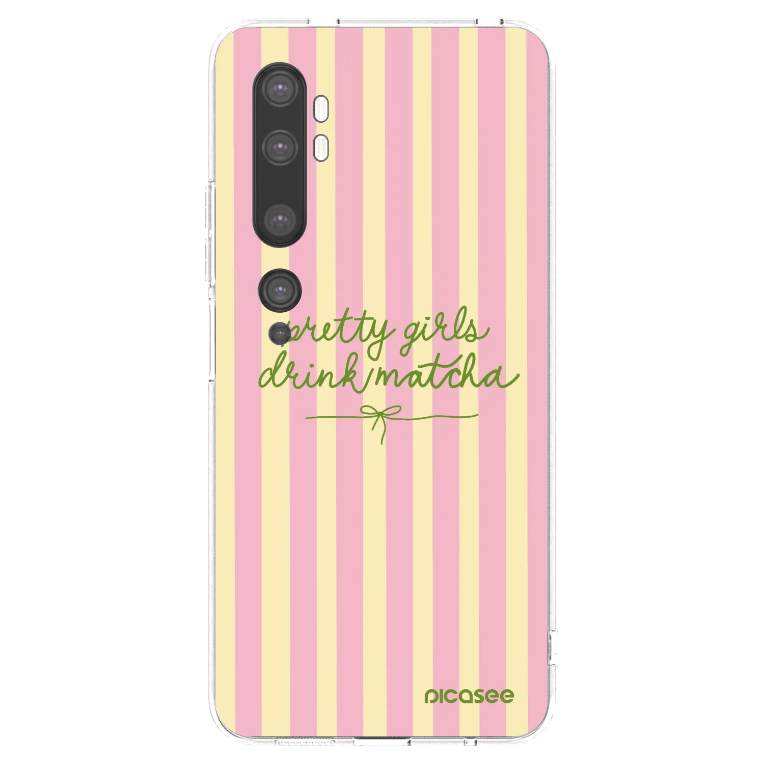 Picasee silikonski prozorni ovitek za Xiaomi Mi Note 10 (Pro) - Pretty matcha