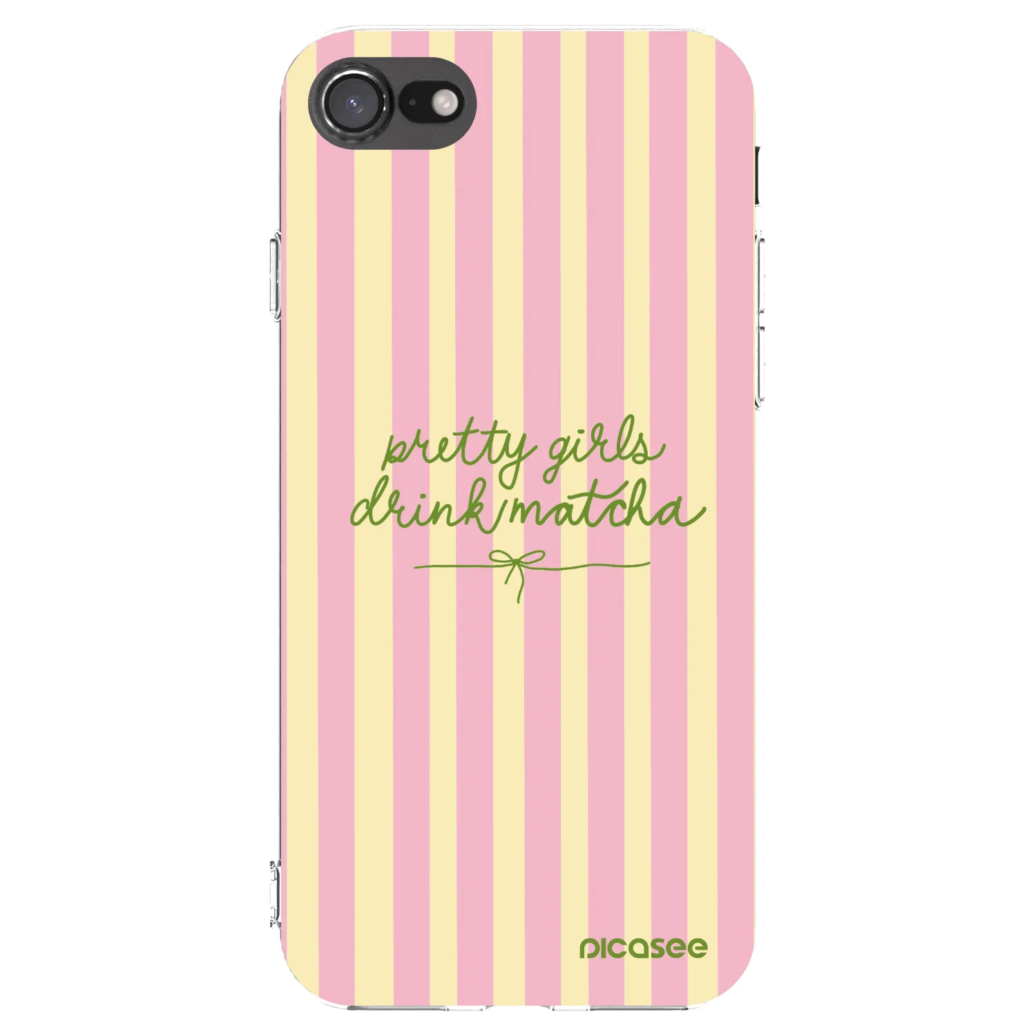 Picasee silikonski prozorni ovitek za Apple iPhone SE 2020 - Pretty matcha