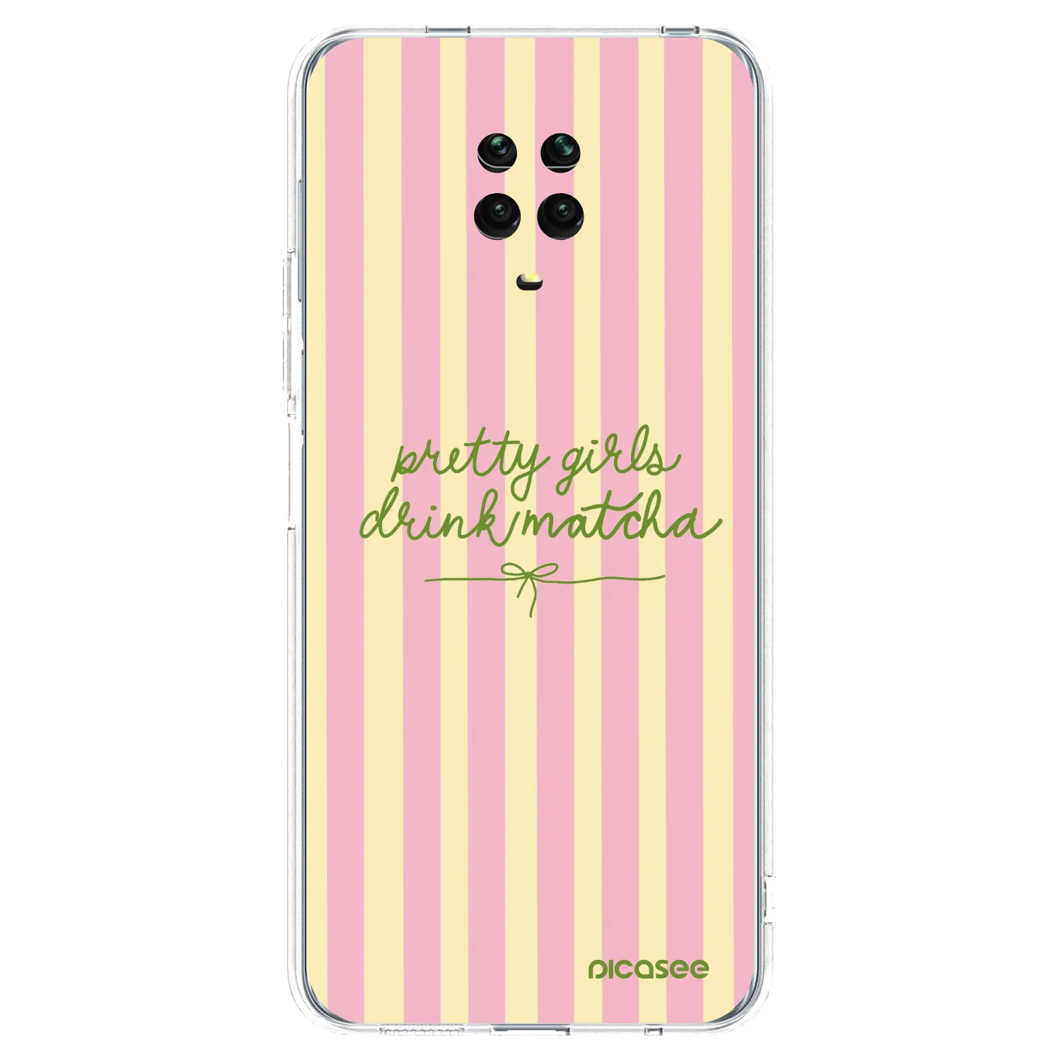Picasee silikonski prozorni ovitek za Xiaomi Redmi Note 9 Pro - Pretty matcha