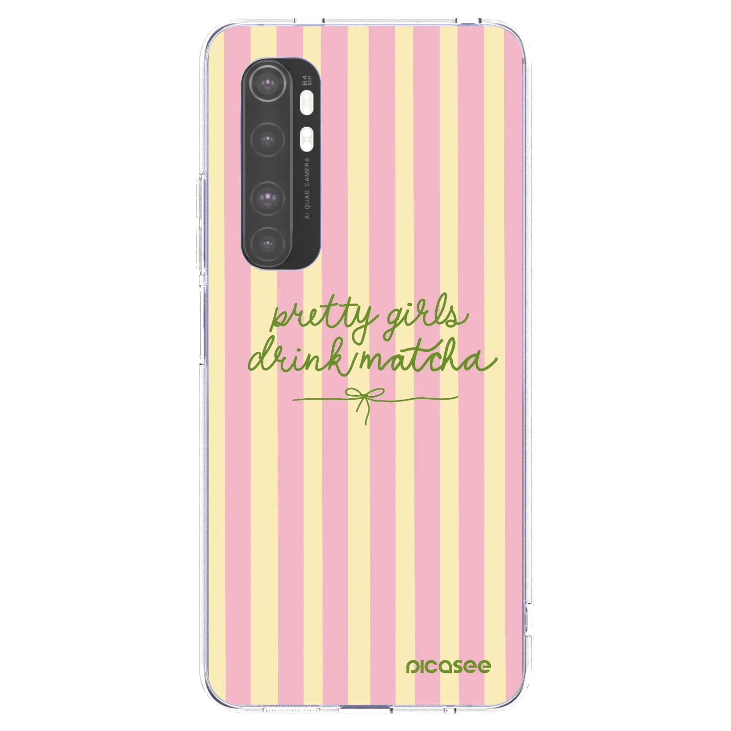 Picasee silikonski prozorni ovitek za Xiaomi Mi Note 10 Lite - Pretty matcha