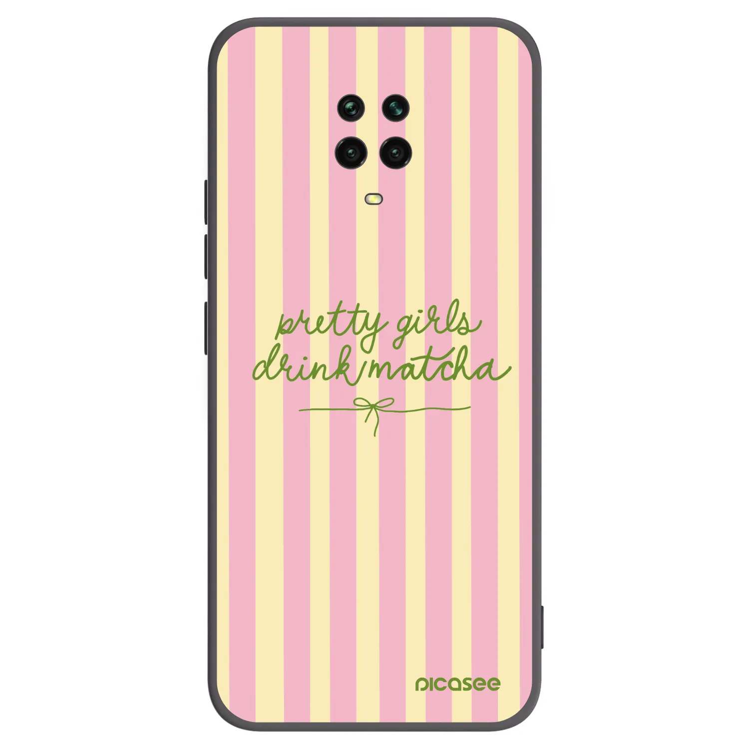Picasee silikonski črni ovitek za Xiaomi Redmi Note 9S - Pretty matcha