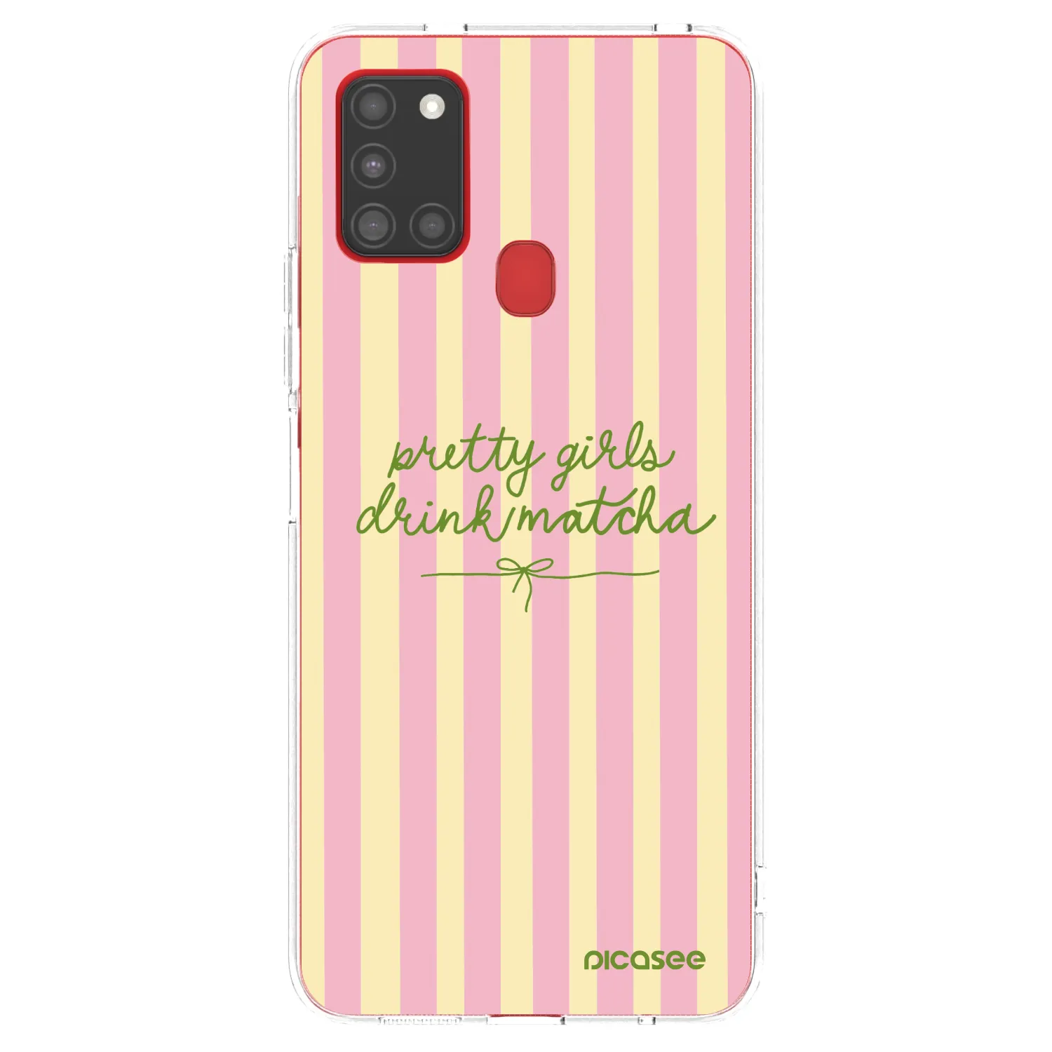 Picasee silikonski prozorni ovitek za Samsung Galaxy A21s - Pretty matcha