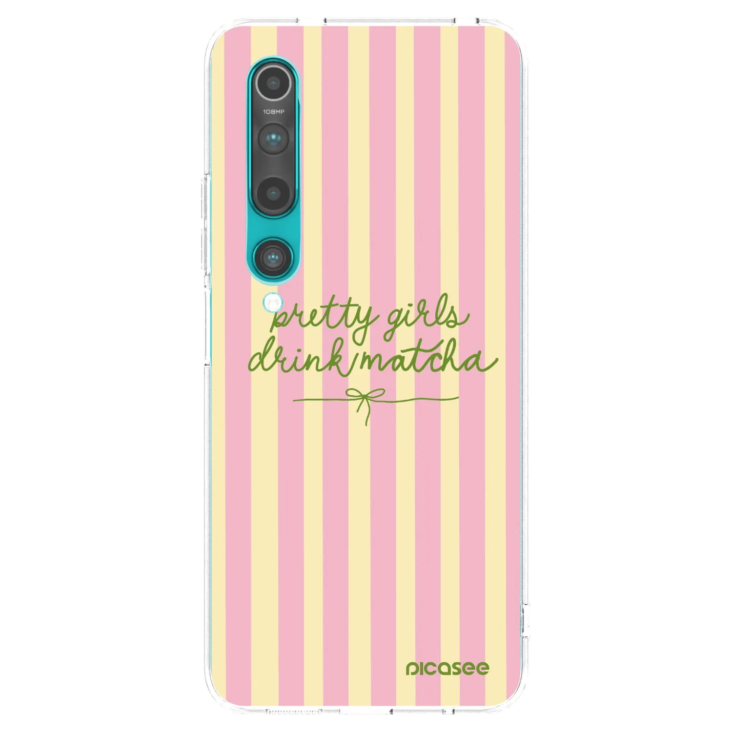 Picasee silikonski prozorni ovitek za Xiaomi Mi 10 - Pretty matcha