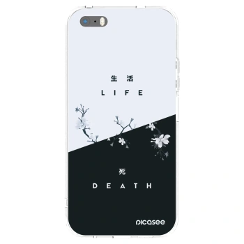 Picasee silikonski prozorni ovitek za Apple iPhone 5/5S/SE - Life - Death