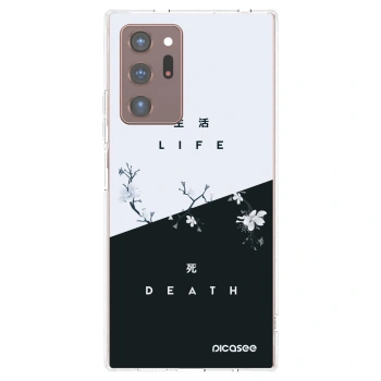 Picasee silikonski prozorni ovitek za Samsung Galaxy Note 20 Ultra - Life - Death