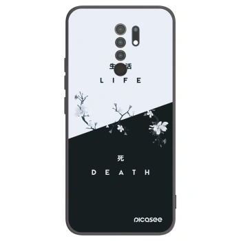 Picasee silikonski črni ovitek za Xiaomi Redmi 9 - Life - Death