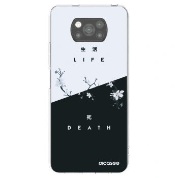 Picasee silikonski črni ovitek za Xiaomi Poco X3 - Life - Death