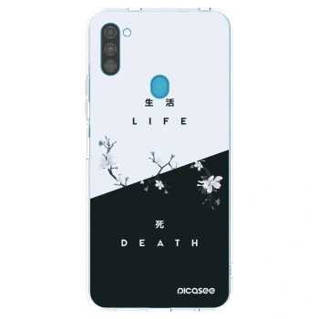 Picasee silikonski prozorni ovitek za Samsung Galaxy M11 - Life - Death