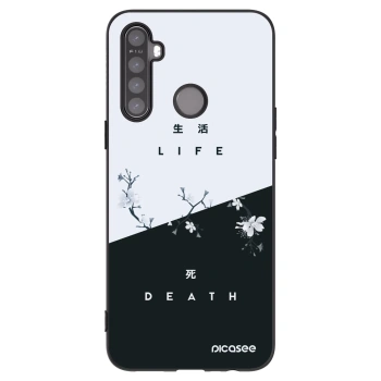 Picasee silikonski črni ovitek za Realme 6i - Life - Death