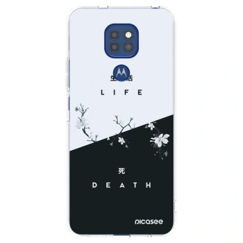 Picasee silikonski prozorni ovitek za Motorola Moto G9 Play - Life - Death