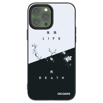 Picasee silikonski črni ovitek za Apple iPhone 13 Pro Max - Life - Death