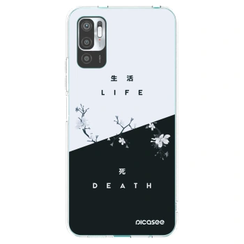 Picasee silikonski prozorni ovitek za Xiaomi Redmi Note 10 5G - Life - Death
