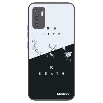 Picasee silikonski črni ovitek za Xiaomi Redmi Note 10 5G - Life - Death