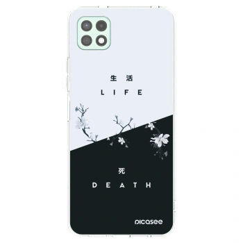 Picasee silikonski prozorni ovitek za Samsung Galaxy A22 A226B 5G - Life - Death