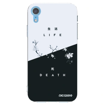 Picasee silikonski prozorni ovitek za Apple iPhone XR - Life - Death