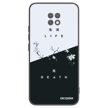 Picasee silikonski črni ovitek za Xiaomi Redmi Note 9T - Life - Death
