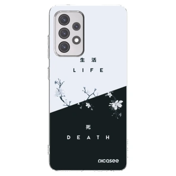 Picasee silikonski prozorni ovitek za Samsung Galaxy A52s 5G A528B - Life - Death
