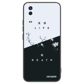 Picasee silikonski črni ovitek za Vivo Y11s - Life - Death