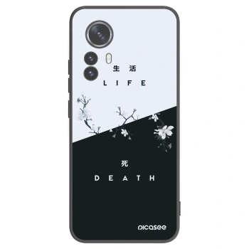 Picasee silikonski črni ovitek za Xiaomi 12 Pro - Life - Death