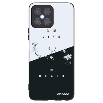 Picasee silikonski črni ovitek za Honor X8 4G - Life - Death