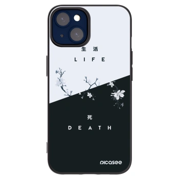 Picasee silikonski črni ovitek za Apple iPhone 14 - Life - Death