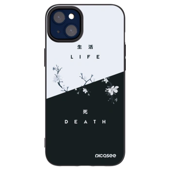 Picasee silikonski črni ovitek za Apple iPhone 14 Plus - Life - Death