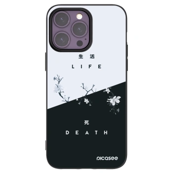 Picasee silikonski črni ovitek za Apple iPhone 14 Pro Max - Life - Death