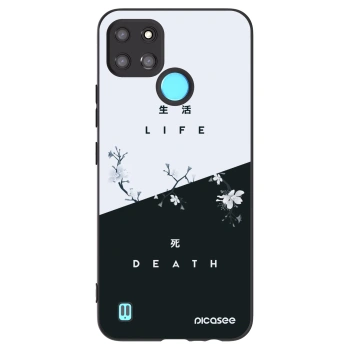 Picasee silikonski črni ovitek za Realme C21Y - Life - Death