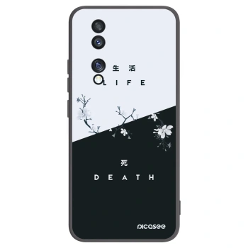 Picasee silikonski črni ovitek za Honor 70 - Life - Death