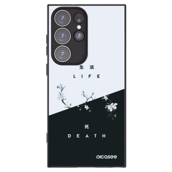 Picasee silikonski črni ovitek za Samsung Galaxy S23 Ultra 5G - Life - Death