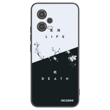 Picasee silikonski črni ovitek za Xiaomi Poco X5 - Life - Death
