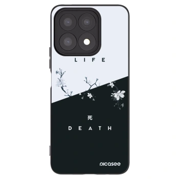 Picasee silikonski črni ovitek za Honor X8a - Life - Death