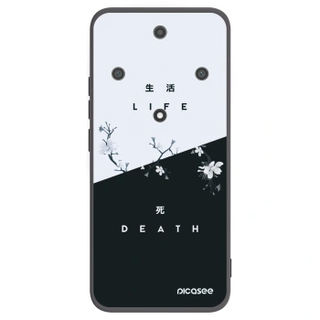 Picasee silikonski črni ovitek za Honor Magic5 Lite 5G - Life - Death