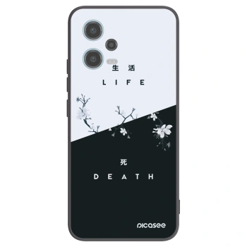 Picasee silikonski črni ovitek za Xiaomi Redmi Note 12 5G - Life - Death