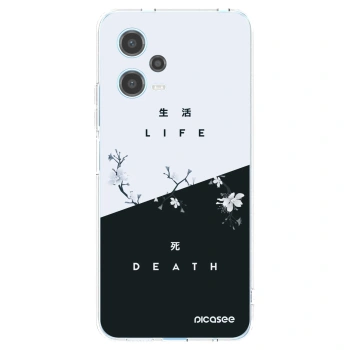 Picasee silikonski prozorni ovitek za Xiaomi Redmi Note 12 5G - Life - Death