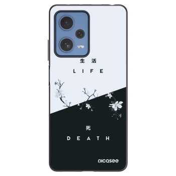 Picasee silikonski črni ovitek za Xiaomi Redmi Note 12 Pro 5G - Life - Death