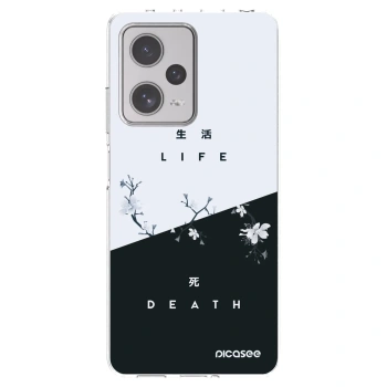 Picasee silikonski prozorni ovitek za Xiaomi Redmi Note 12 Pro+ 5G - Life - Death