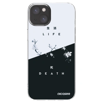Picasee silikonski prozorni ovitek za Apple iPhone 15 Plus - Life - Death