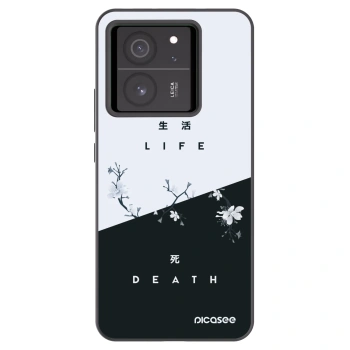 Picasee silikonski črni ovitek za Xiaomi 13T - Life - Death